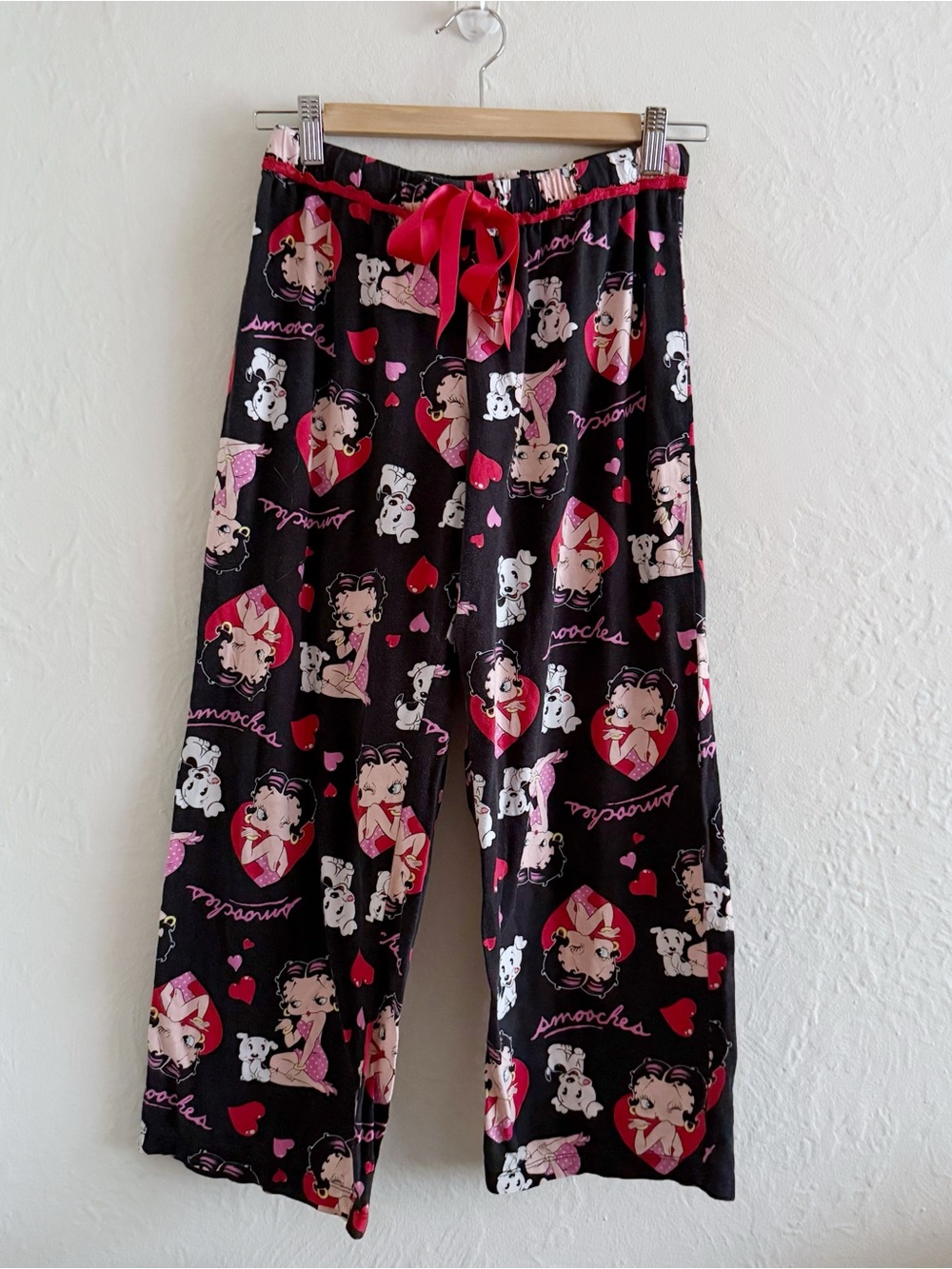 Betty Boop Black & Pink Pajama Bottoms Size S